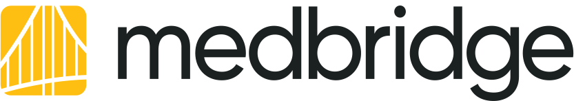 MedBridge logo with a yellow design on the left and "medbridge" in bold black letters on the right.